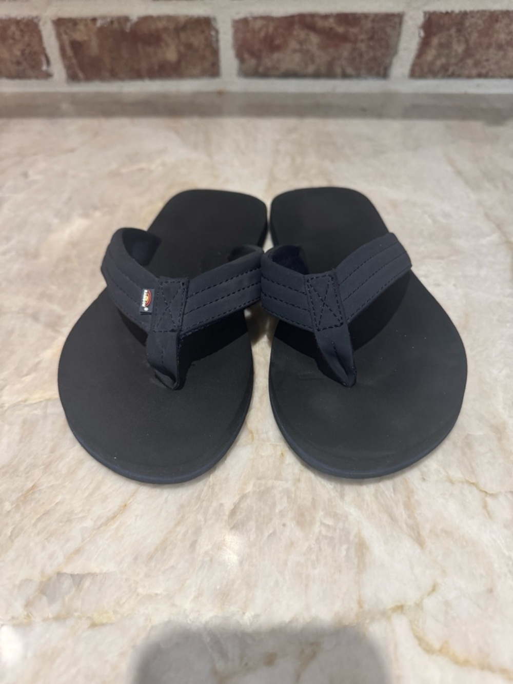 Rainbow Black Kids Flip-Flop Sandals